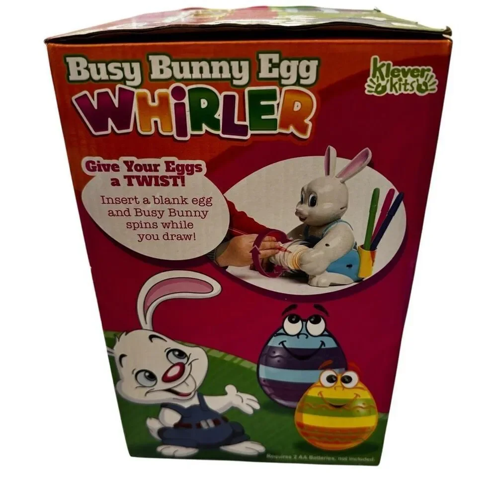 JOYIN Motorized Easter Egg Decorator Kit Easter Busy Bunny Egg Spinner